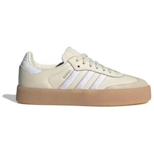 Adidas Women's Beige and White Sneakers